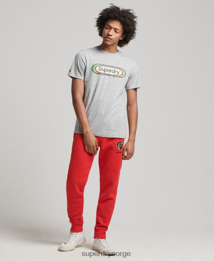 Superdry rød klær 86P46D6469 vintage kollegiale joggere menn