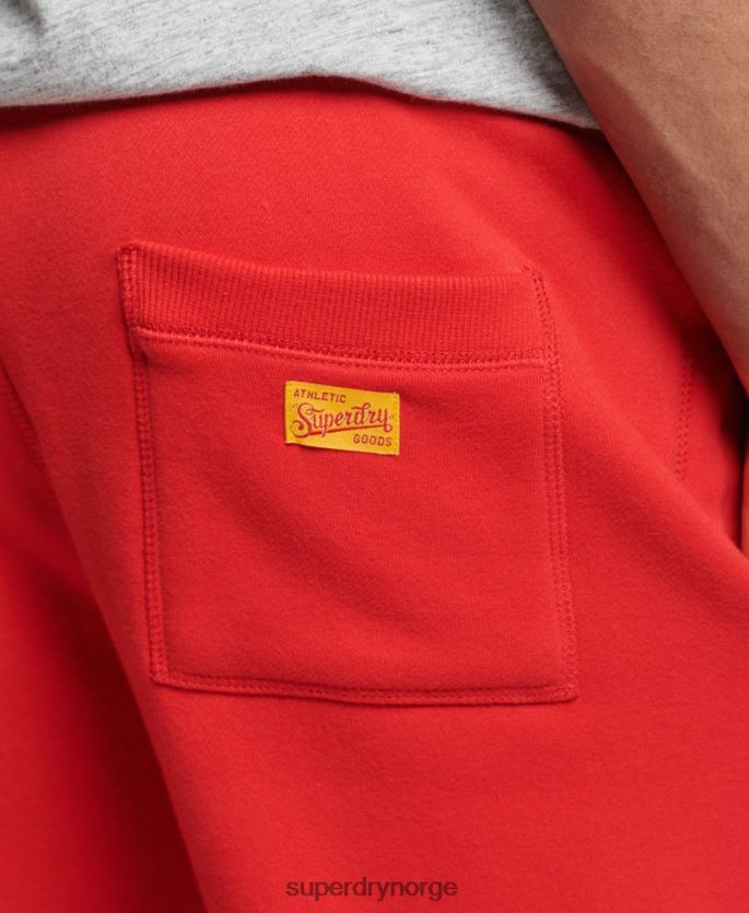 Superdry rød klær 86P46D6469 vintage kollegiale joggere menn