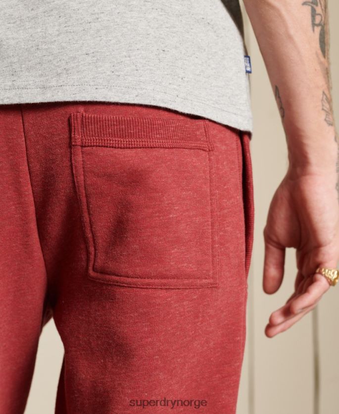Superdry rød klær 86P46D6482 vintage logobroderte joggebukser menn