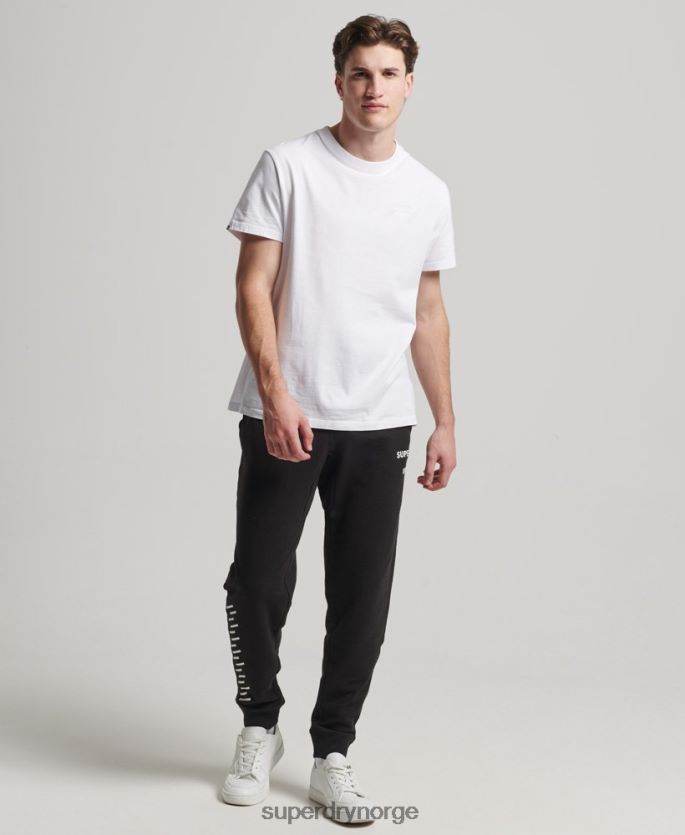 Superdry svart klær 86P46D6377 kode kjernesport joggere menn