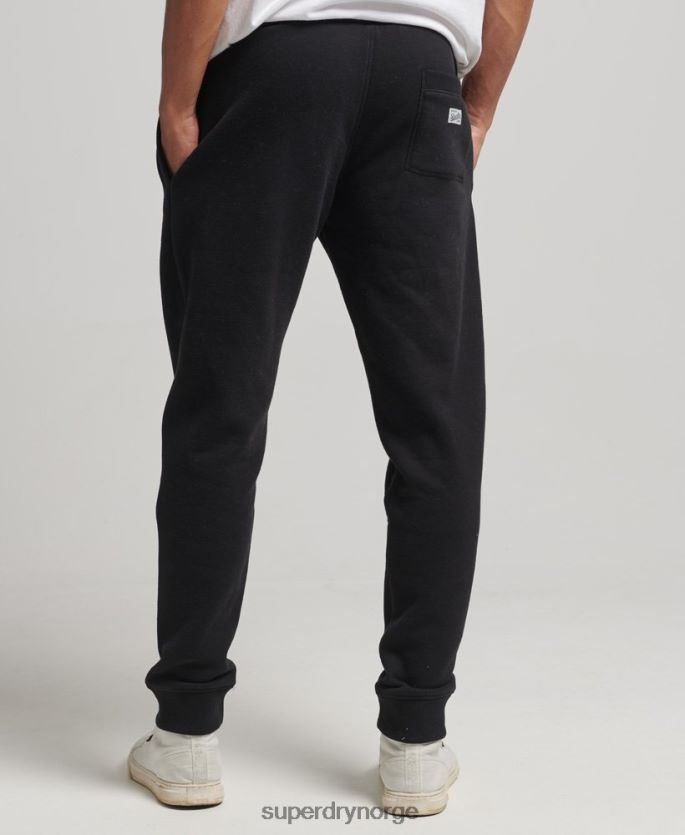 Superdry svart klær 86P46D6425 vintage logo interesse joggere menn