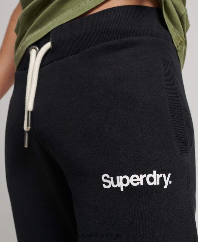 Superdry svart klær 86P46D6441 klassiske joggebukser med kjernelogo menn