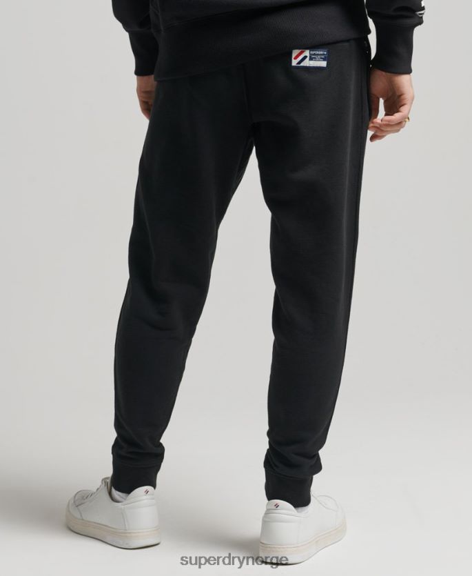 Superdry svart klær 86P46D6486 essensielle joggebukser i økologisk bomull menn