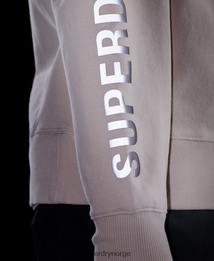 Superdry beige klær 86P46D5909 kode lineær genser for løs mannskap menn