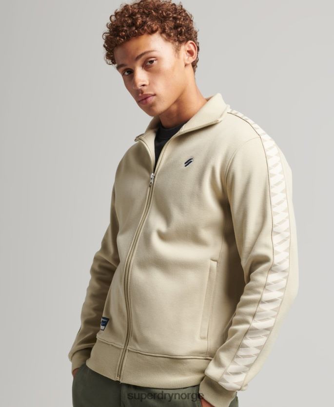 Superdry beige klær 86P46D718 tape track topp menn