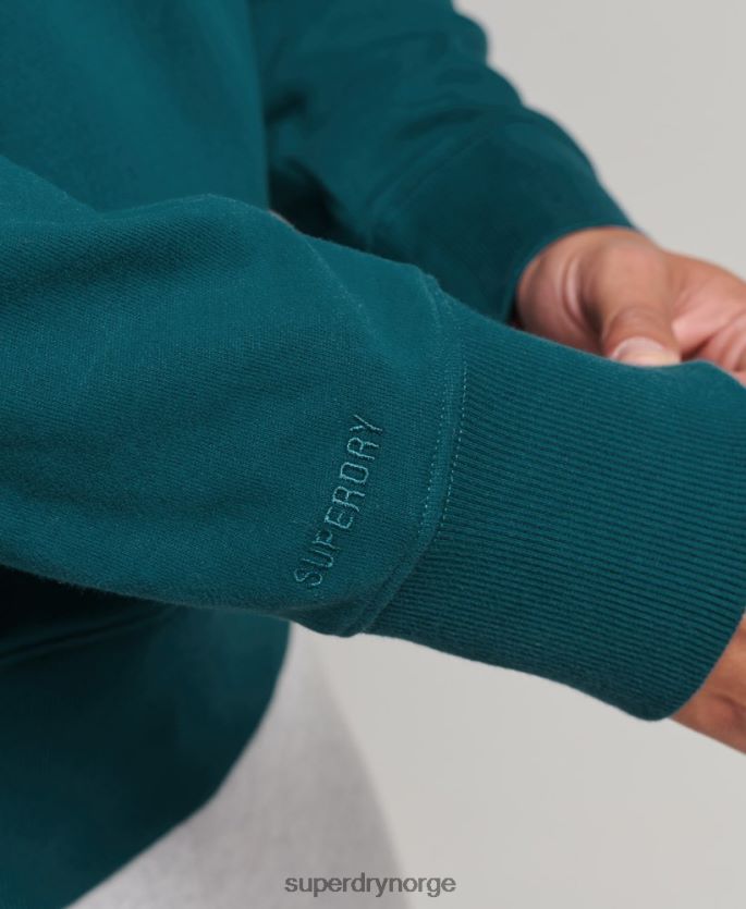 Superdry blå klær 86P46D5172 kode genser i økologisk bomull menn