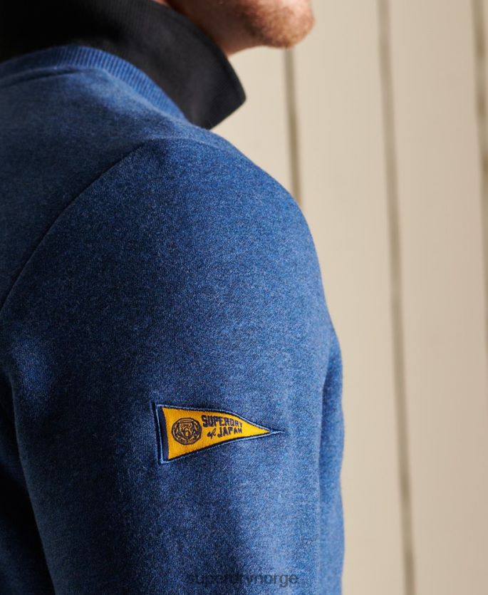 Superdry blå klær 86P46D5181 vintage logo source crew sweatshirt menn