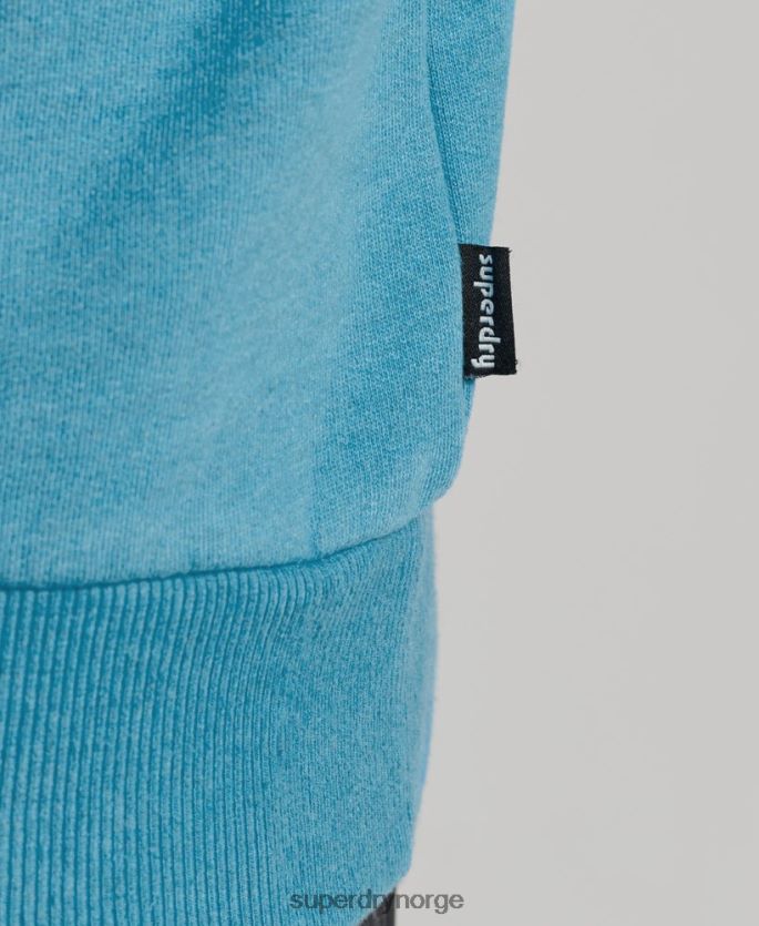 Superdry blå klær 86P46D589 reise klistremerke crew sweatshirt menn