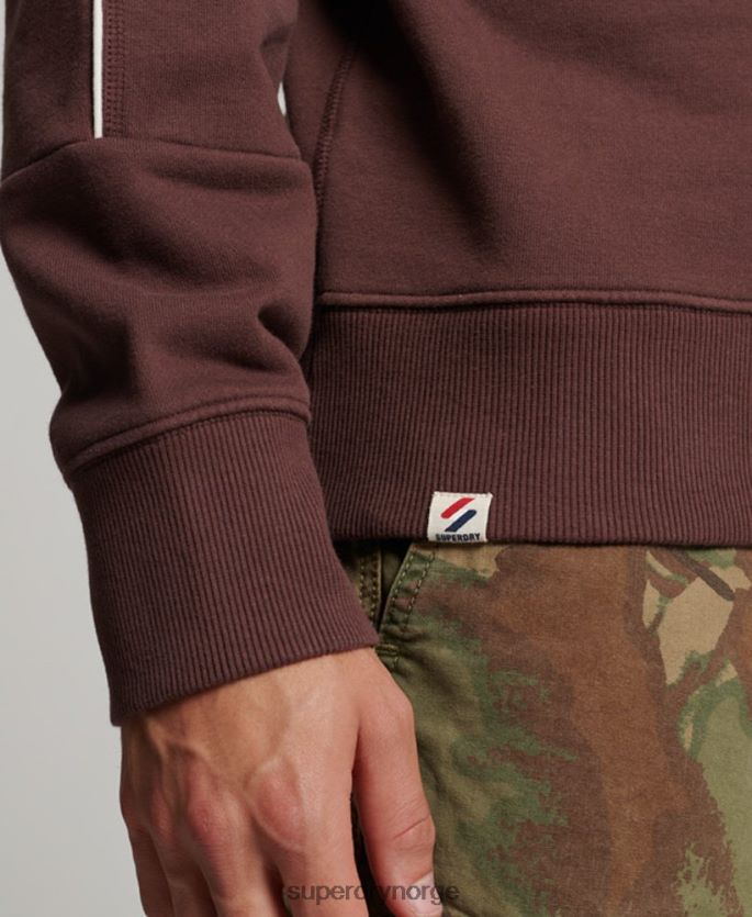 Superdry brun klær 86P46D117 code heritage crew sweatshirt menn