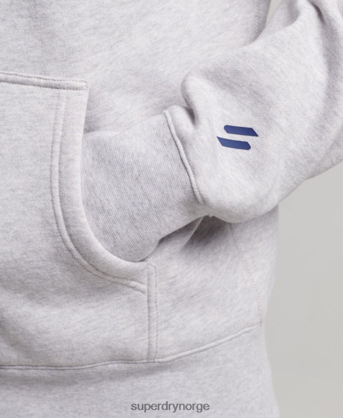 Superdry grå klær 86P46D495 kode hettegenser for sportsklær menn