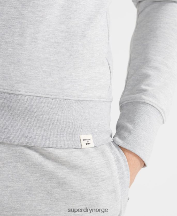 Superdry grå klær 86P46D5064 treningsgenser for mannskap på boksinggård menn