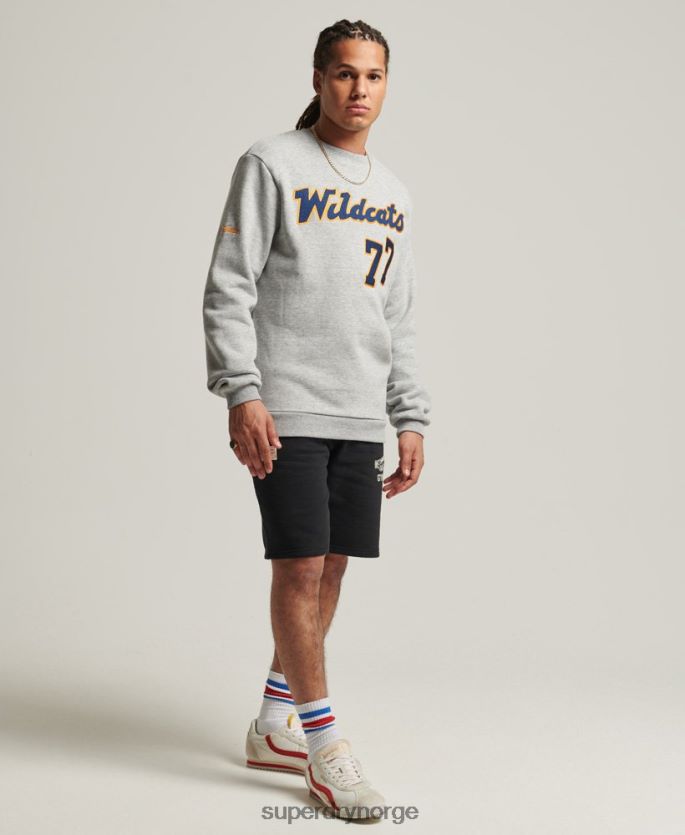 Superdry grå klær 86P46D5078 vintage collegiate crew sweatshirt menn