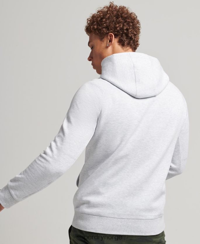 Superdry grå klær 86P46D5103 kode tech grafisk hettegenser menn