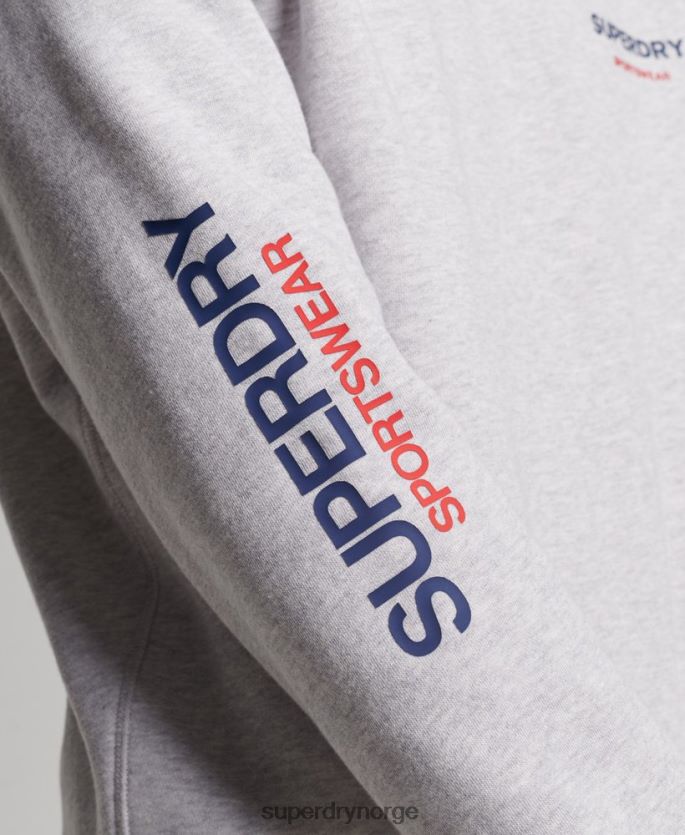 Superdry grå klær 86P46D513 kode sportswear crew sweatshirt menn