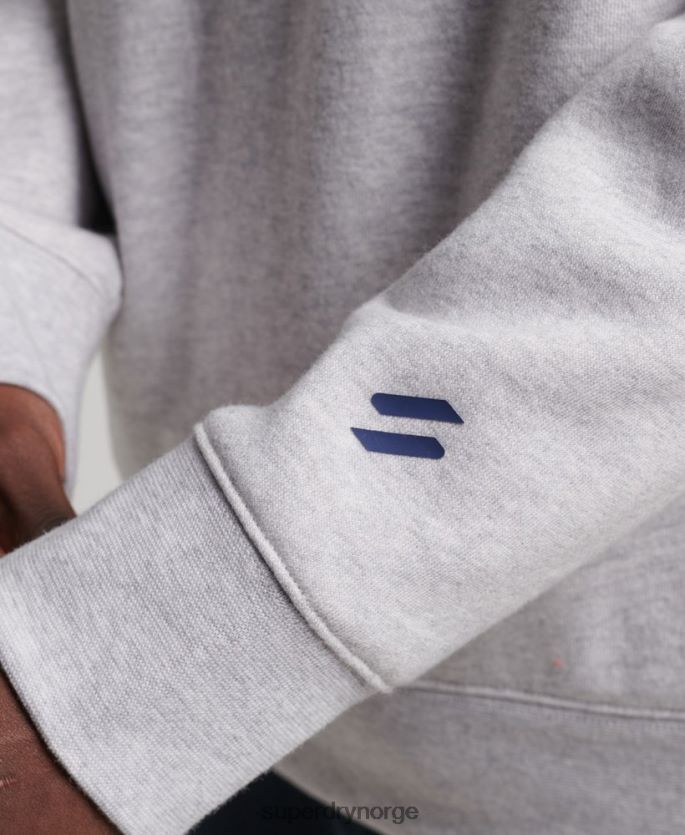 Superdry grå klær 86P46D513 kode sportswear crew sweatshirt menn