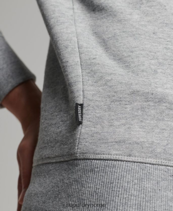 Superdry grå klær 86P46D528 vintage sweatshirt med logobesetning i økologisk bomull menn