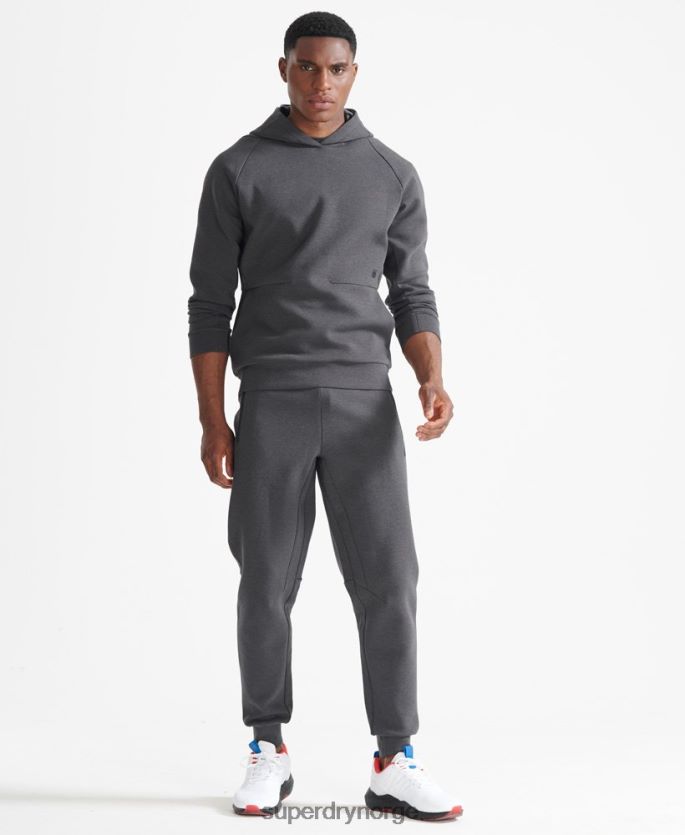 Superdry grå klær 86P46D5376 train performance hettegenser menn