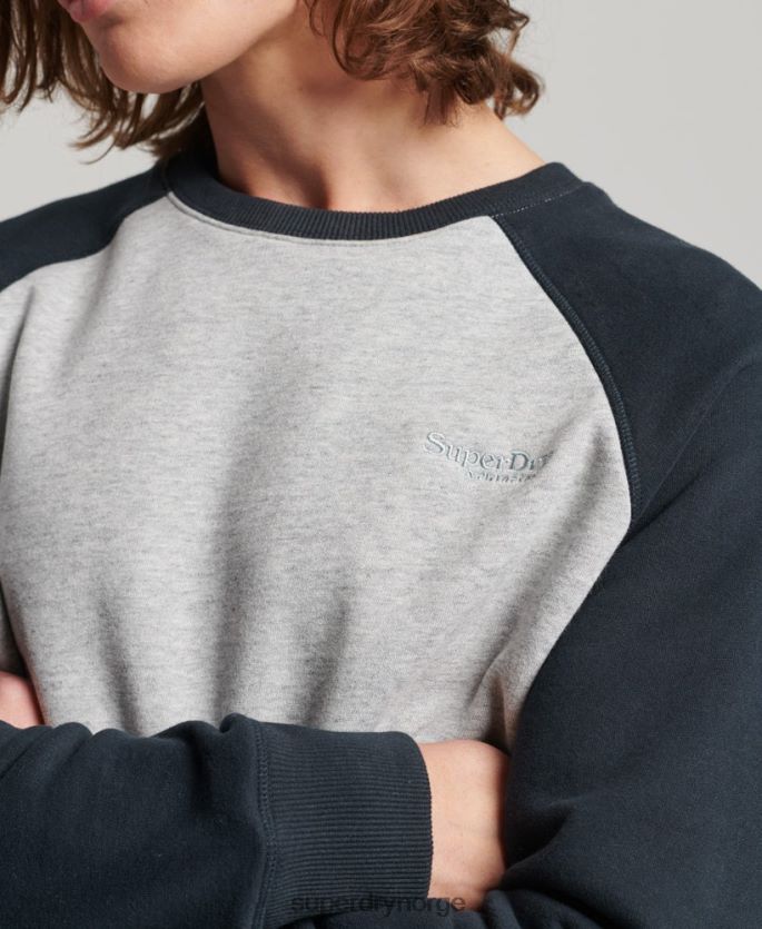 Superdry grå klær 86P46D555 genser for baseballmannskap menn
