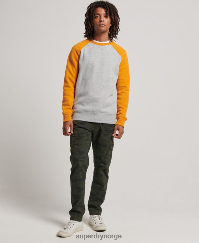 Superdry grå klær 86P46D564 genser for baseballmannskap menn