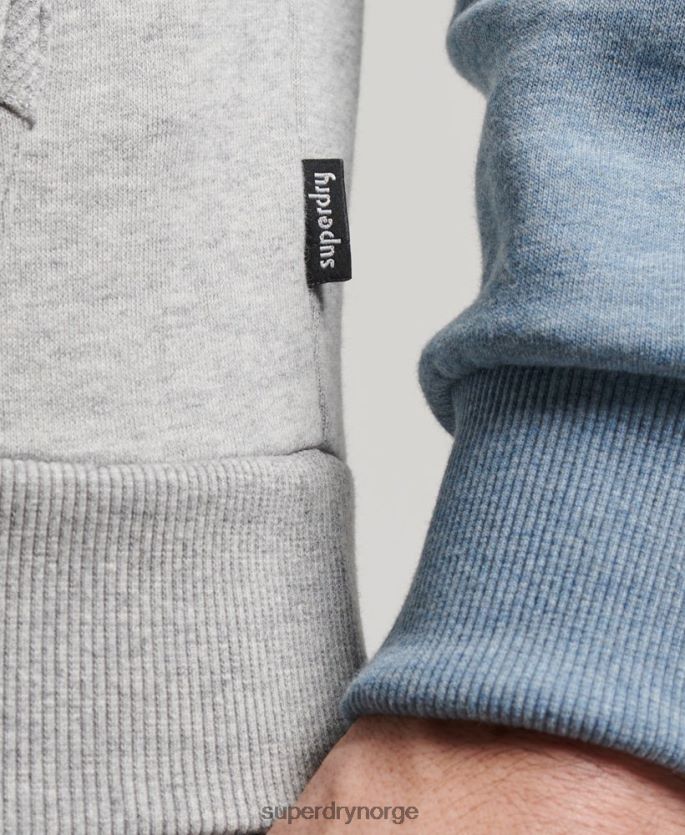 Superdry grå klær 86P46D594 cooper class raglan hettegenser menn
