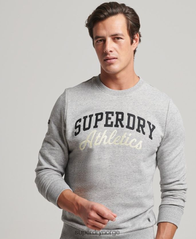 Superdry grå klær 86P46D687 vintage gym atletisk genser menn