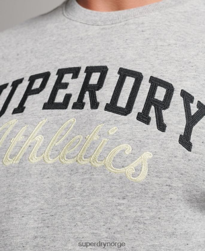 Superdry grå klær 86P46D687 vintage gym atletisk genser menn
