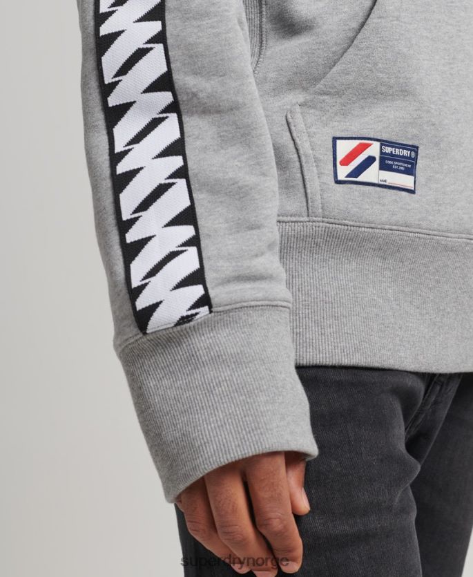 Superdry grå klær 86P46D760 s hettegenser med logotape menn
