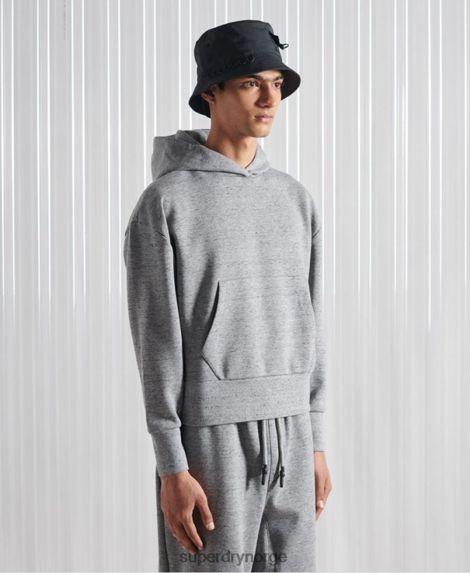 Superdry grå klær 86P46D874 limited edition sdx box drop hettegenser menn