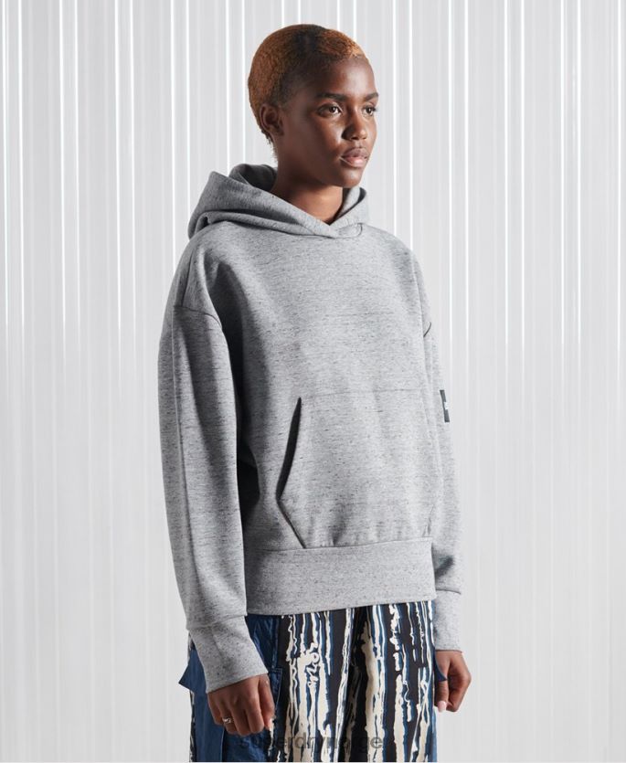 Superdry grå klær 86P46D874 limited edition sdx box drop hettegenser menn