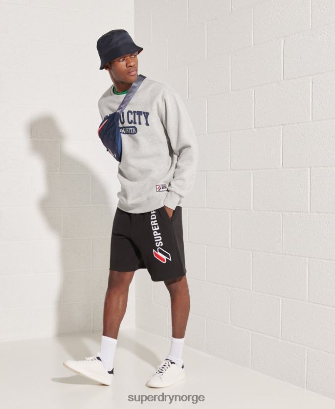 Superdry grå klær 86P46D895 city ​​college oversized genser menn