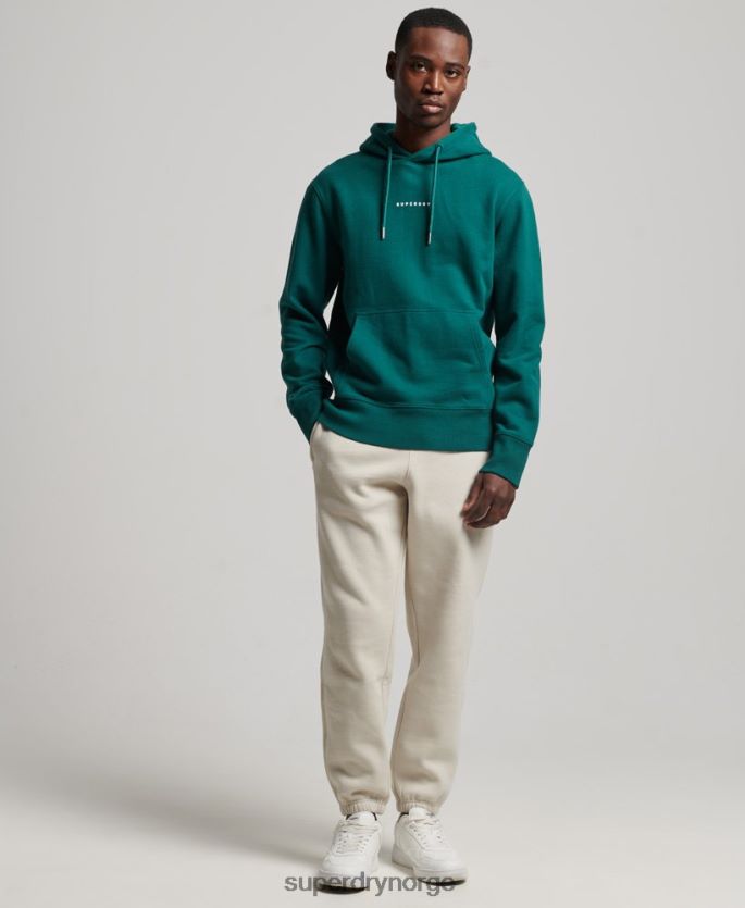 Superdry grønn klær 86P46D482 kode overskudd logo hettegenser menn