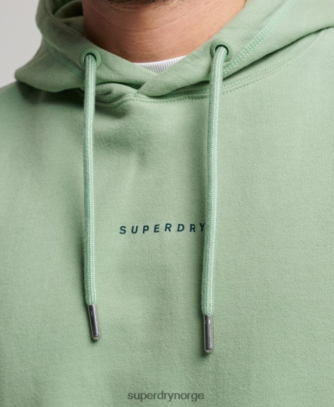 Superdry grønn klær 86P46D493 kode overskudd logo hettegenser menn