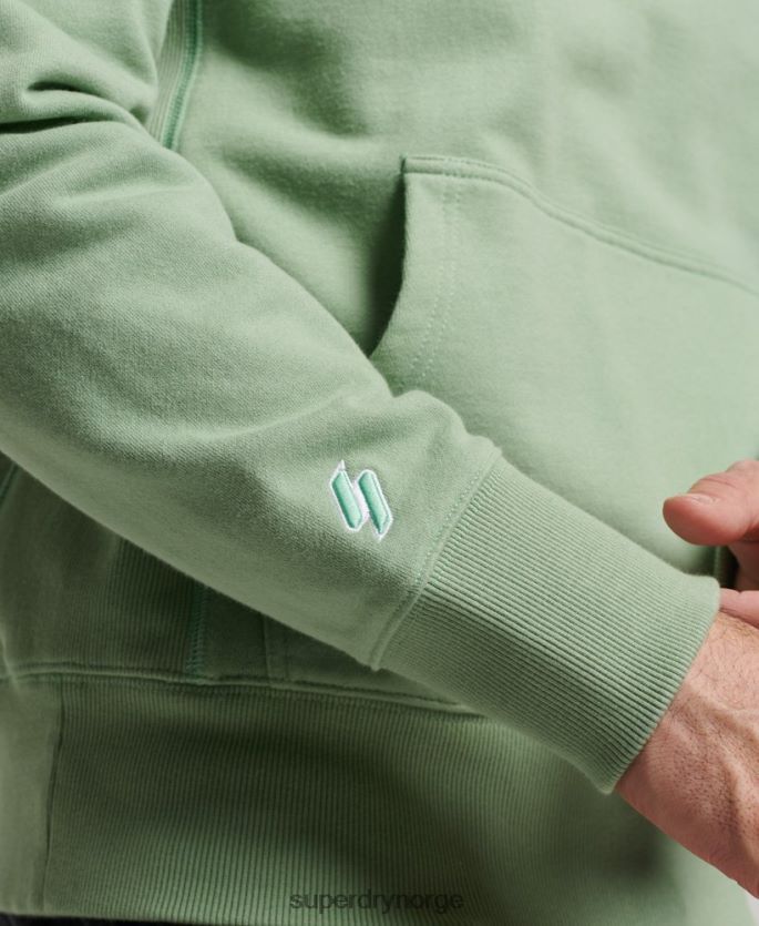 Superdry grønn klær 86P46D493 kode overskudd logo hettegenser menn