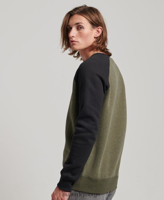 Superdry grønn klær 86P46D506 genser for baseballmannskap menn