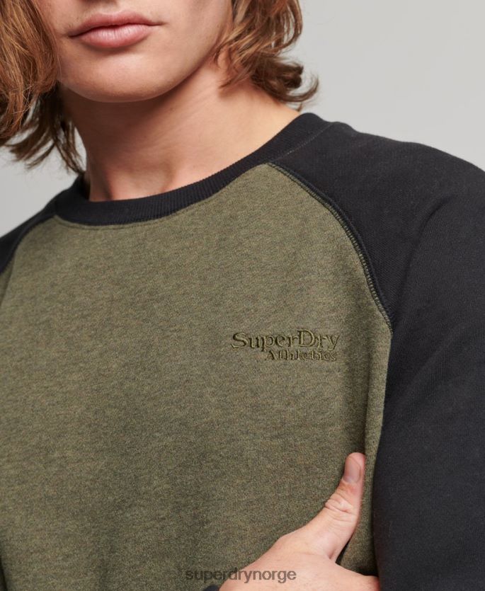 Superdry grønn klær 86P46D506 genser for baseballmannskap menn