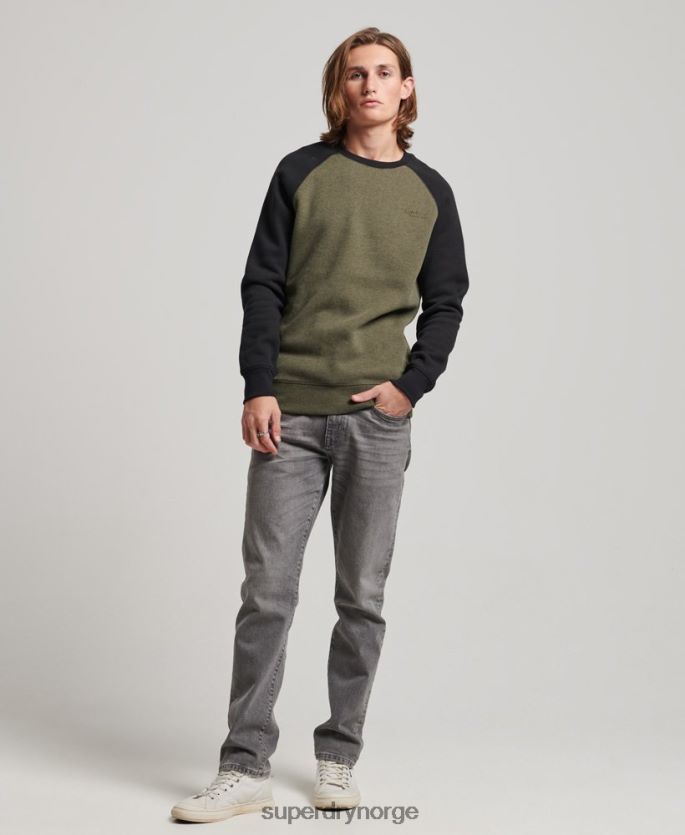 Superdry grønn klær 86P46D506 genser for baseballmannskap menn