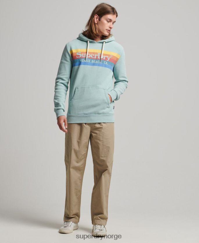 Superdry grønn klær 86P46D631 vintage venue hettegenser menn