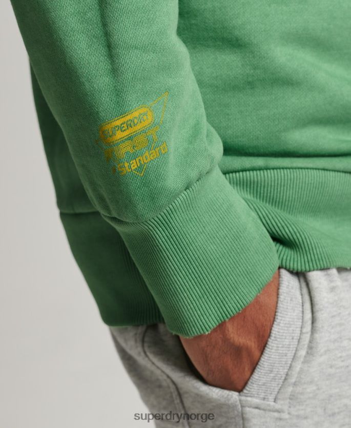 Superdry grønn klær 86P46D634 genser for atletisk klubbmannskap menn