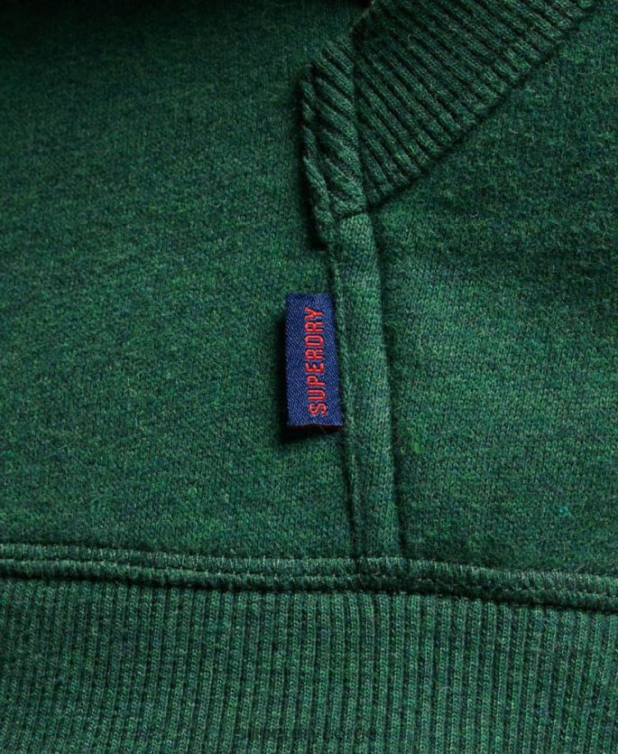 Superdry grønn klær 86P46D783 vintage logo brodert hettegenser menn