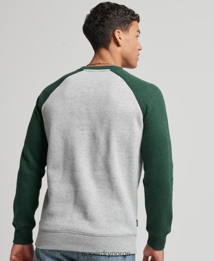 Superdry grønn klær 86P46D788 genser for baseballmannskap menn