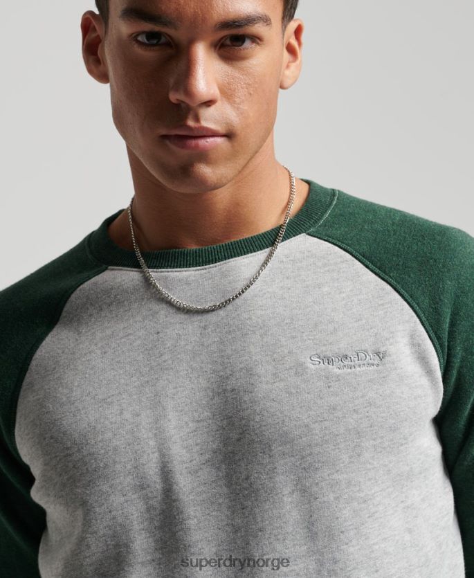 Superdry grønn klær 86P46D788 genser for baseballmannskap menn