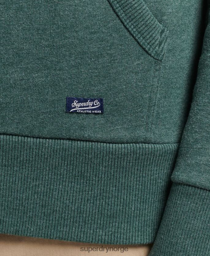 Superdry grønn klær 86P46D824 vintage hettegenser for atletisk by script menn