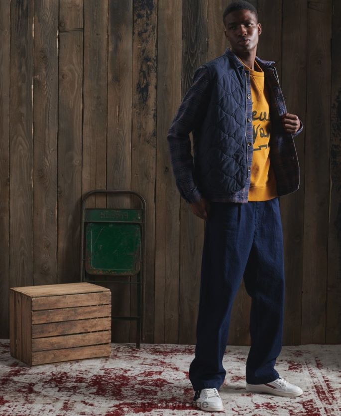 Superdry gul klær 86P46D5235 begrenset opplag tørr grafisk genser menn