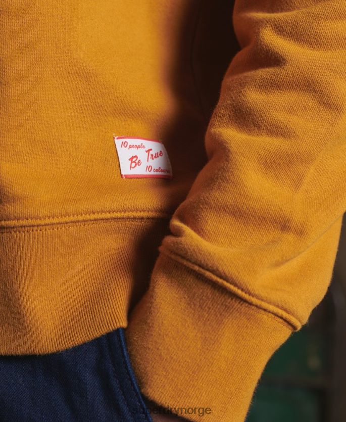 Superdry gul klær 86P46D5235 begrenset opplag tørr grafisk genser menn