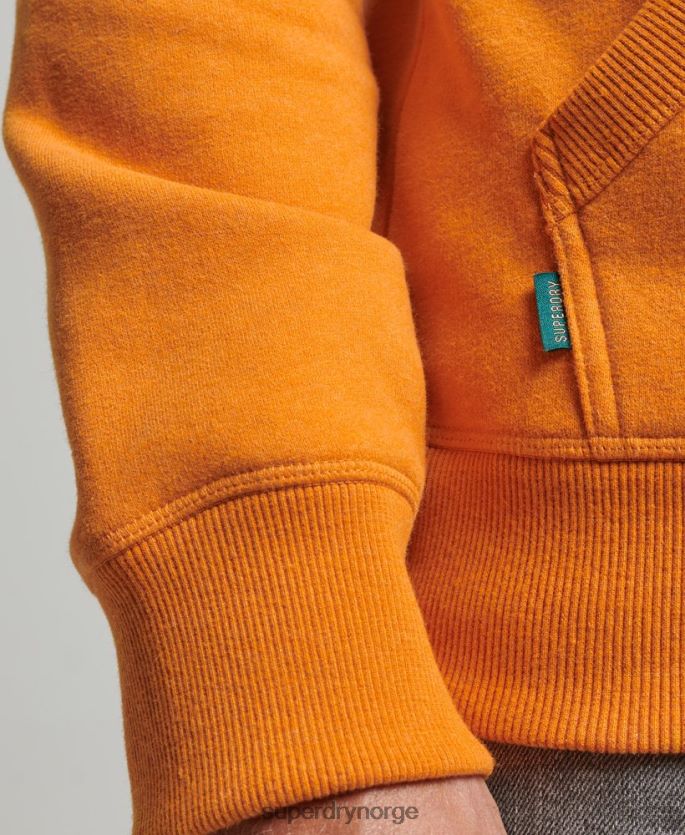 Superdry gul klær 86P46D650 vintage logo brodert hettegenser menn