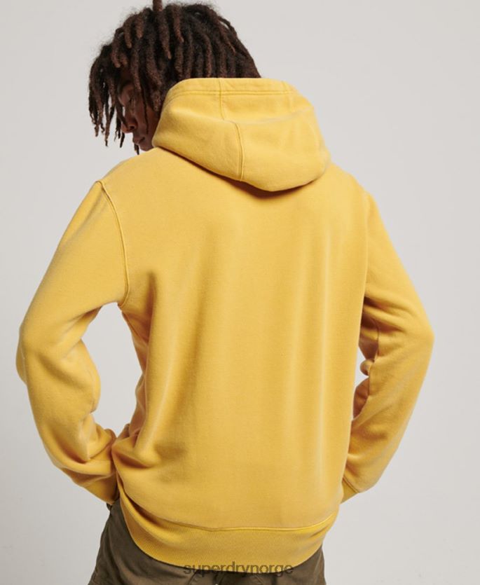 Superdry gull klær 86P46D635 vintage vasket hettegenser menn