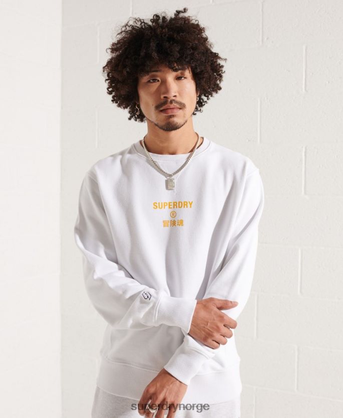 Superdry hvit klær 86P46D5036 genser for uavhengig mannskap menn
