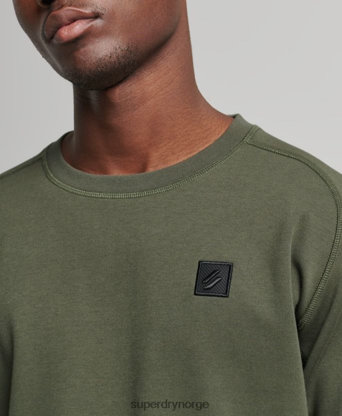 Superdry kaki klær 86P46D5065 genser for teknisk mannskap menn