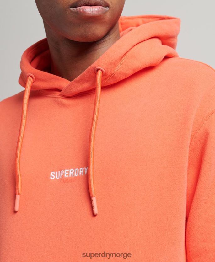 Superdry korall klær 86P46D6012 micro logo hettegenser menn