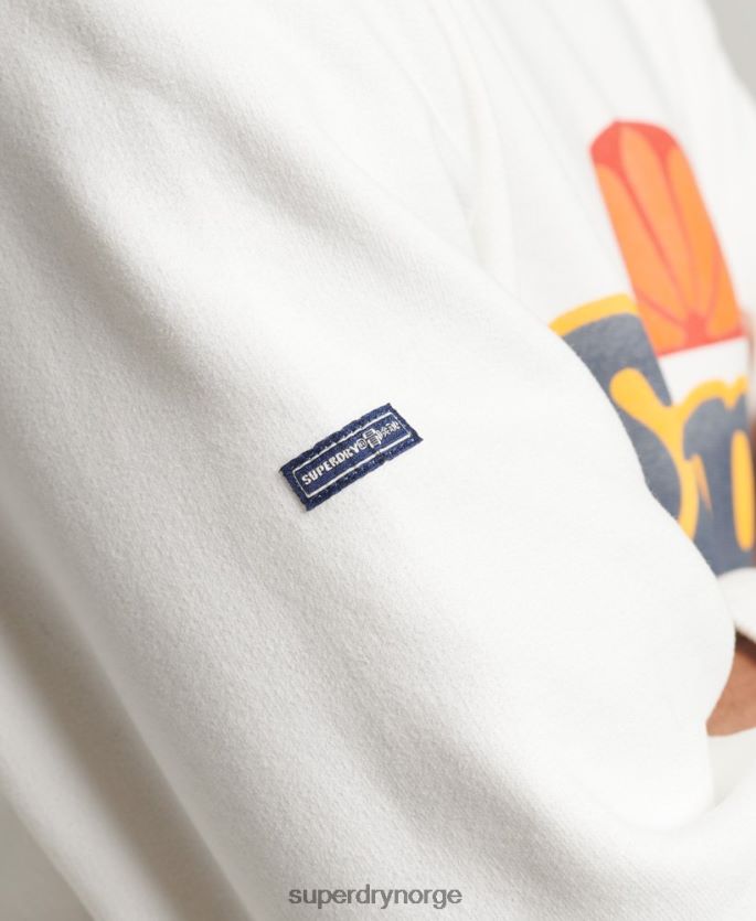 Superdry krem klær 86P46D5051 cooper nostalgi crew sweatshirt menn